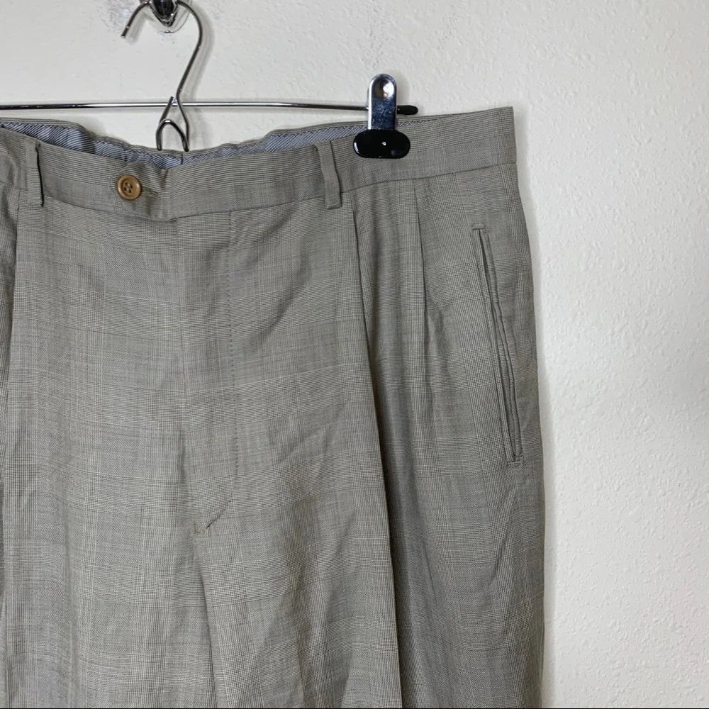 Chiavari Beige Wool Dress Trouser Pants